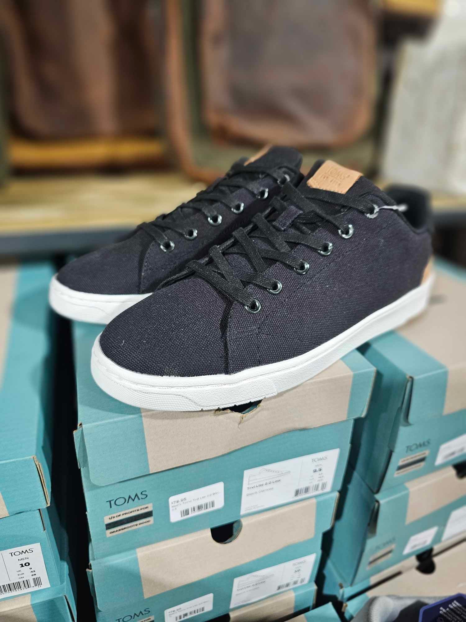 Men s Toms Trvl Lite 2.0 Black Canvas Wilson Company Store Jasper Georgia