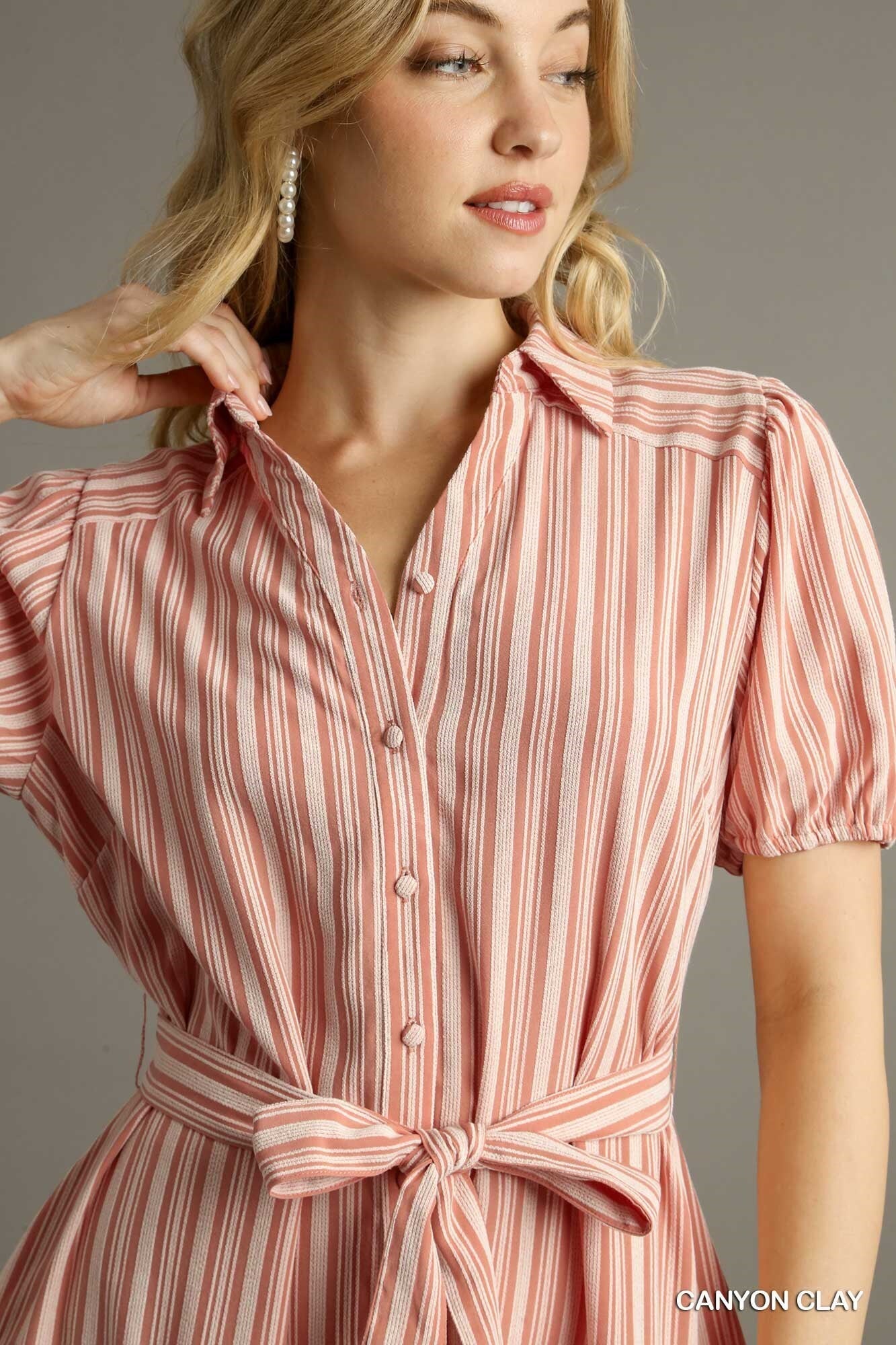 Umgee striped dress top